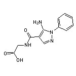 {[(5-amino-1-phenyl-1H-pyrazol-4-yl)carbonyl]amino}acetic acid