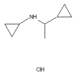 N-(1-cyclopropylethyl)cyclopropanamine hydrochloride