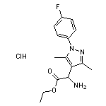 ethyl amino[1-(4-fluorophenyl)-3,5-dimethyl-1H-pyrazol-4-yl]acetate hydrochloride