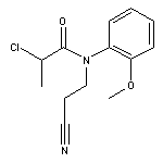 2-chloro-N-(2-cyanoethyl)-N-(2-methoxyphenyl)propanamide