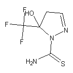 5-hydroxy-5-(trifluoromethyl)-4,5-dihydro-1H-pyrazole-1-carbothioamide