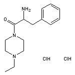 2-amino-1-(4-ethylpiperazin-1-yl)-3-phenylpropan-1-one dihydrochloride