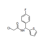 2-Chloro-N-[(4-fluorophenyl)(thiophen-2-yl)methyl]acetamide