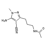 N-[3-(5-amino-4-cyano-1-methyl-1H-pyrazol-3-yl)propyl]acetamide