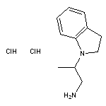 2-(2,3-dihydro-1H-indol-1-yl)propan-1-amine dihydrochloride