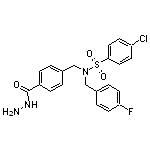 4-chloro-N-(4-fluorobenzyl)-N-[4-(hydrazinocarbonyl)benzyl]benzenesulfonamide