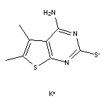 potassium 4-amino-5,6-dimethylthieno[2,3-d]pyrimidine-2-thiolate