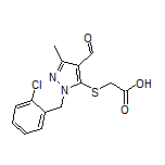 2-[[1-(2-Chlorobenzyl)-4-formyl-3-methyl-5-pyrazolyl]thio]acetic Acid