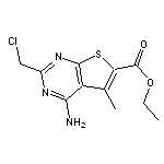 ethyl 4-amino-2-(chloromethyl)-5-methylthieno[2,3-d]pyrimidine-6-carboxylate