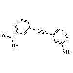 3-[(3-aminophenyl)ethynyl]benzoic acid