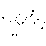 1-[4-(morpholin-4-ylcarbonyl)phenyl]methanamine hydrochloride