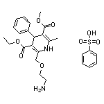 3-ethyl 5-methyl 2-[(2-aminoethoxy)methyl]-6-methyl-4-phenyl-1,4-dihydropyridine-3,5-dicarboxylate benzenesulfonate