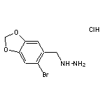 [(6-bromo-1,3-benzodioxol-5-yl)methyl]hydrazine hydrochloride