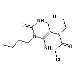 N-(6-amino-1-butyl-2,4-dioxo-1,2,3,4-tetrahydropyrimidin-5-yl)-2-chloro-N-ethylacetamide