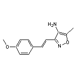 3-[2-(4-methoxyphenyl)vinyl]-5-methylisoxazol-4-amine