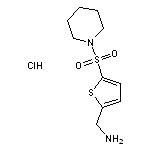 [5-(piperidin-1-ylsulfonyl)thien-2-yl]methylamine hydrochloride