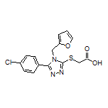 2-[[5-(4-Chlorophenyl)-4-(furan-2-ylmethyl)-4H-1,2,4-triazol-3-yl]thio]acetic Acid