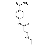 4-{[3-(ethylamino)propanoyl]amino}benzamide