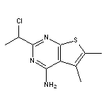 2-(1-chloroethyl)-5,6-dimethylthieno[2,3-d]pyrimidin-4-amine