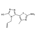 4-allyl-5-(2-amino-4-methyl-1,3-thiazol-5-yl)-4H-1,2,4-triazole-3-thiol