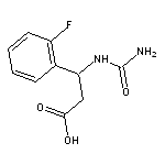 3-[(aminocarbonyl)amino]-3-(2-fluorophenyl)propanoic acid