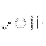 {4-[(trifluoromethyl)sulfonyl]phenyl}hydrazine