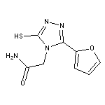 2-[3-(2-furyl)-5-mercapto-4H-1,2,4-triazol-4-yl]acetamide