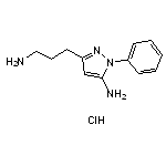 3-(3-aminopropyl)-1-phenyl-1H-pyrazol-5-amine hydrochloride