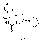 5-ethyl-3-(2-oxo-2-piperazin-1-ylethyl)-5-phenylimidazolidine-2,4-dione hydrochloride