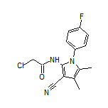 2-Chloro-N-[3-cyano-1-(4-fluorophenyl)-4,5-dimethyl-2-pyrrolyl]acetamide