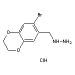 [(7-bromo-2,3-dihydro-1,4-benzodioxin-6-yl)methyl]hydrazine hydrochloride