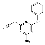 (4-amino-6-anilino-1,3,5-triazin-2-yl)acetonitrile