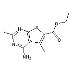 ethyl 4-amino-2,5-dimethylthieno[2,3-d]pyrimidine-6-carboxylate