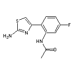 N-[2-(2-amino-1,3-thiazol-4-yl)-5-fluorophenyl]acetamide