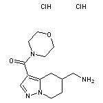 [3-(morpholine-4-carbonyl)-4H,5H,6H,7H-pyrazolo[1,5-a]pyridin-5-yl]methanamine dihydrochloride