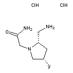 2-[(2S,4S)-2-(aminomethyl)-4-fluoropyrrolidin-1-yl]acetamide dihydrochloride