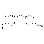 1-[(3-fluoro-4-methoxyphenyl)methyl]piperidin-4-amine