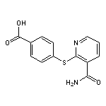 4-[(3-carbamoylpyridin-2-yl)sulfanyl]benzoic acid