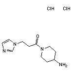 1-(4-aminopiperidin-1-yl)-3-(1H-imidazol-1-yl)propan-1-one dihydrochloride