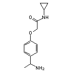 2-[4-(1-aminoethyl)phenoxy]-N-cyclopropylacetamide