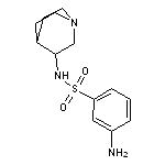 3-amino-N-{1-azabicyclo[2.2.2]octan-3-yl}benzene-1-sulfonamide