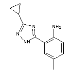 2-(3-cyclopropyl-1H-1,2,4-triazol-5-yl)-4-methylaniline