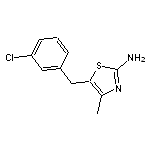 5-[(3-chlorophenyl)methyl]-4-methyl-1,3-thiazol-2-amine