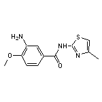 3-amino-4-methoxy-N-(4-methyl-1,3-thiazol-2-yl)benzamide