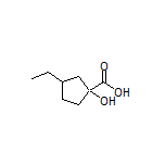 3-Ethyl-1-hydroxycyclopentanecarboxylic Acid