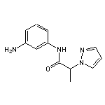 N-(3-aminophenyl)-2-(1H-pyrazol-1-yl)propanamide