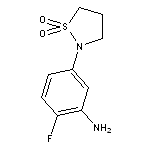 2-(3-amino-4-fluorophenyl)-1$l^{6},2-thiazolidine-1,1-dione