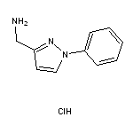 (1-phenyl-1H-pyrazol-3-yl)methanamine hydrochloride