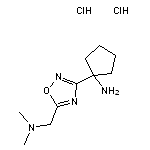 1-{5-[(dimethylamino)methyl]-1,2,4-oxadiazol-3-yl}cyclopentan-1-amine dihydrochloride