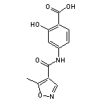 2-hydroxy-4-[(5-methyl-1,2-oxazole-4-)amido]benzoic acid